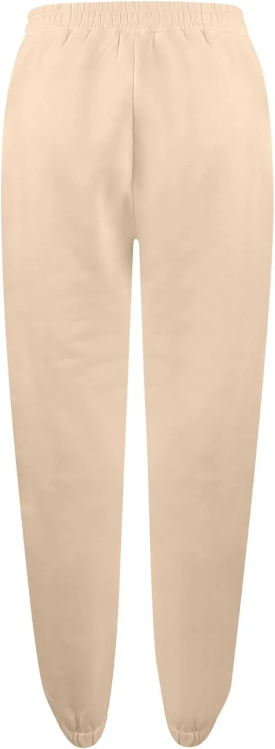 ADHOWBEW Women Sweatpants with Pockets Casual Low Rise Elastic Waisted Comfy Relaxed Fit Workout Joggers