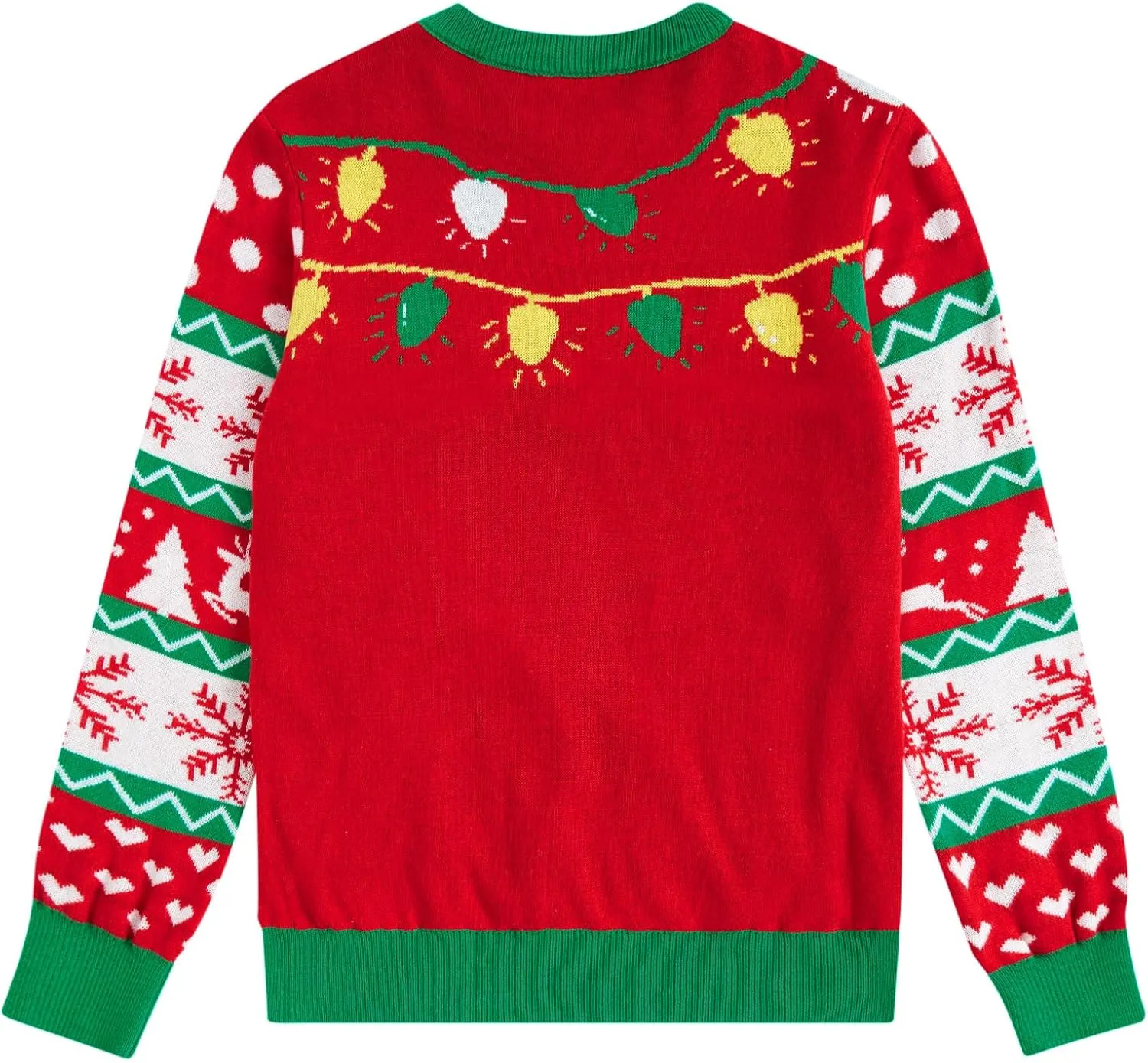 ADUKIDE Boys Ugly Christmas Sweater Xmas LED Light up Sweatshirt Girls Long Sleeve Knit Pullover Size 5-14T