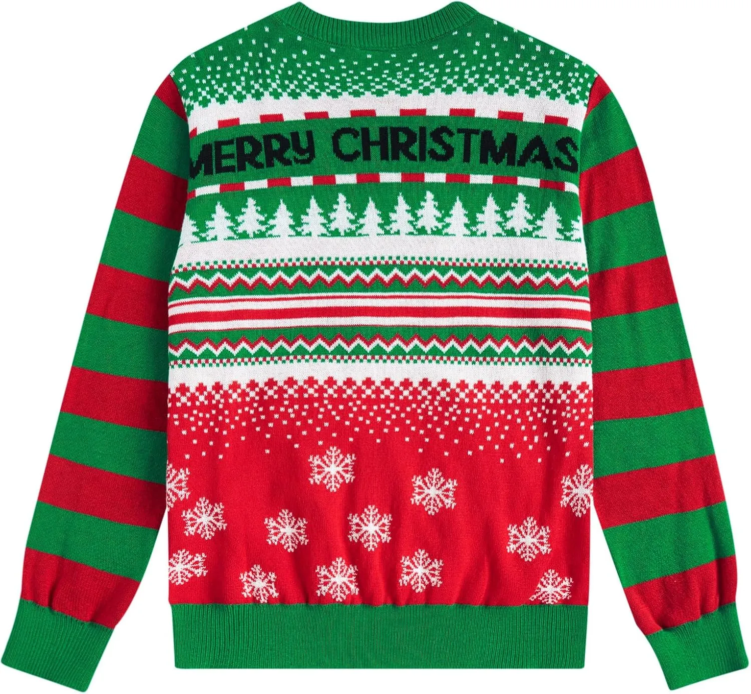 ADUKIDE Boys Ugly Christmas Sweater Xmas LED Light up Sweatshirt Girls Long Sleeve Knit Pullover Size 5-14T
