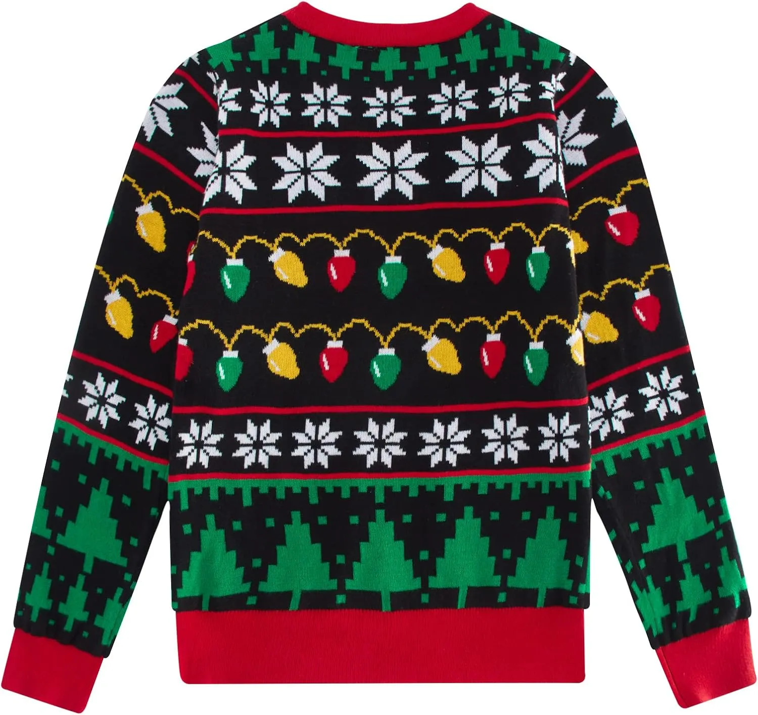 ADUKIDE Boys Ugly Christmas Sweater Xmas LED Light up Sweatshirt Girls Long Sleeve Knit Pullover Size 5-14T