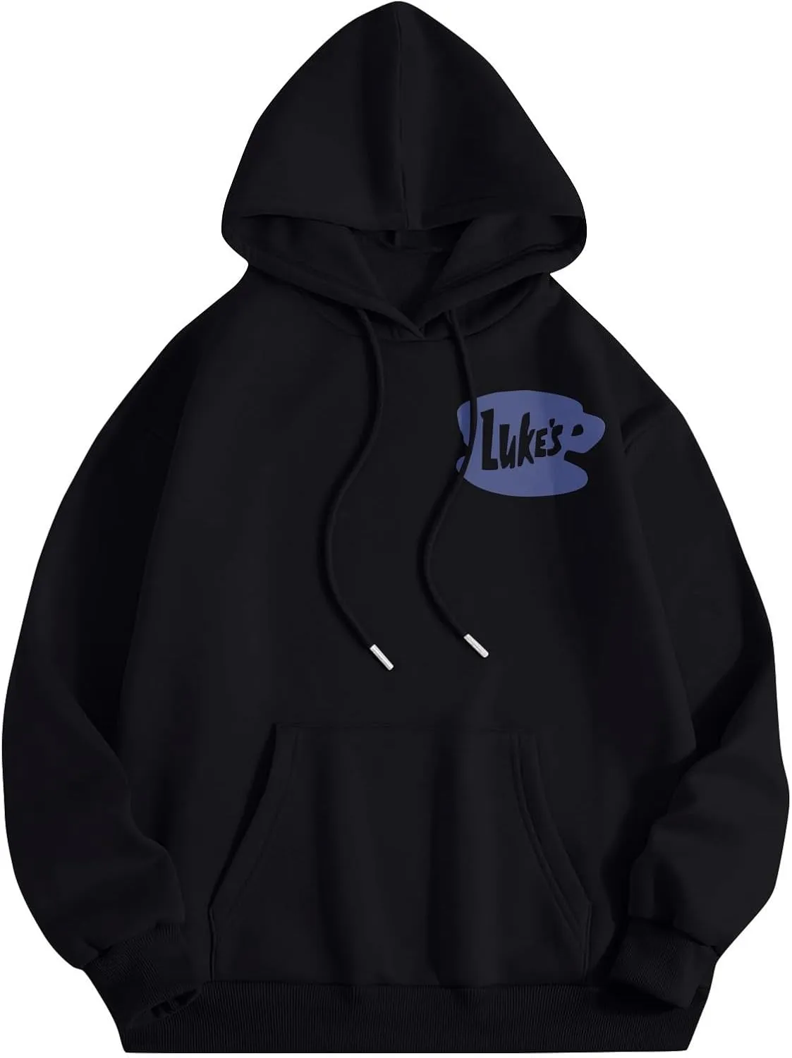 Azeralia Hoodies for Women Long Sleeve Round Neck Sweatshirt Luke's Funny Graphic Pullover Comfortable Basic Top