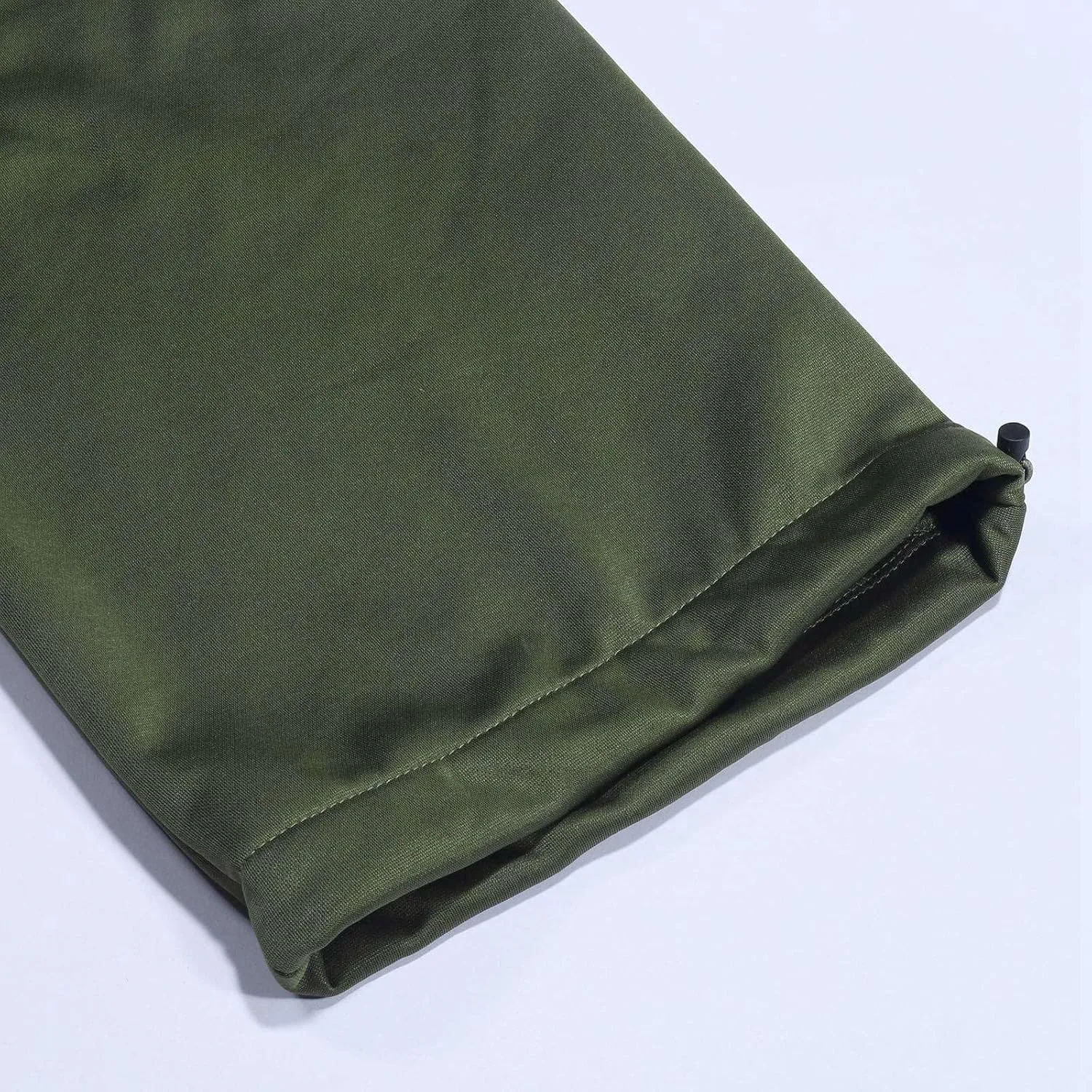 Baggy Cargo Pants Men Casual Elastic Drawstring Work Hiking Pants Straight Stretch Outdoor Jogger with Pockets