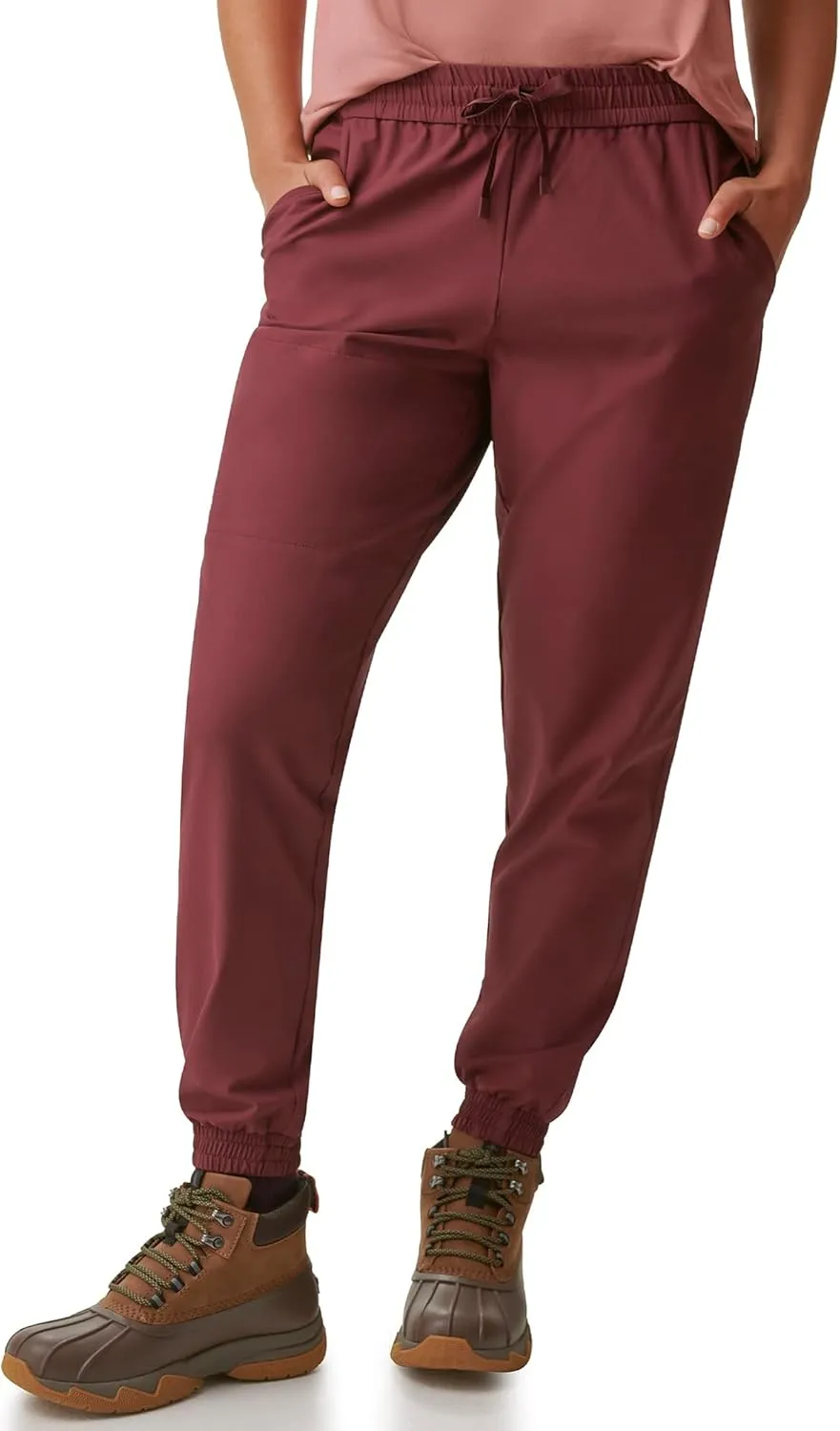 BASS OUTDOOR Women’s Pants – Lightweight Joggers with Elastic Waist