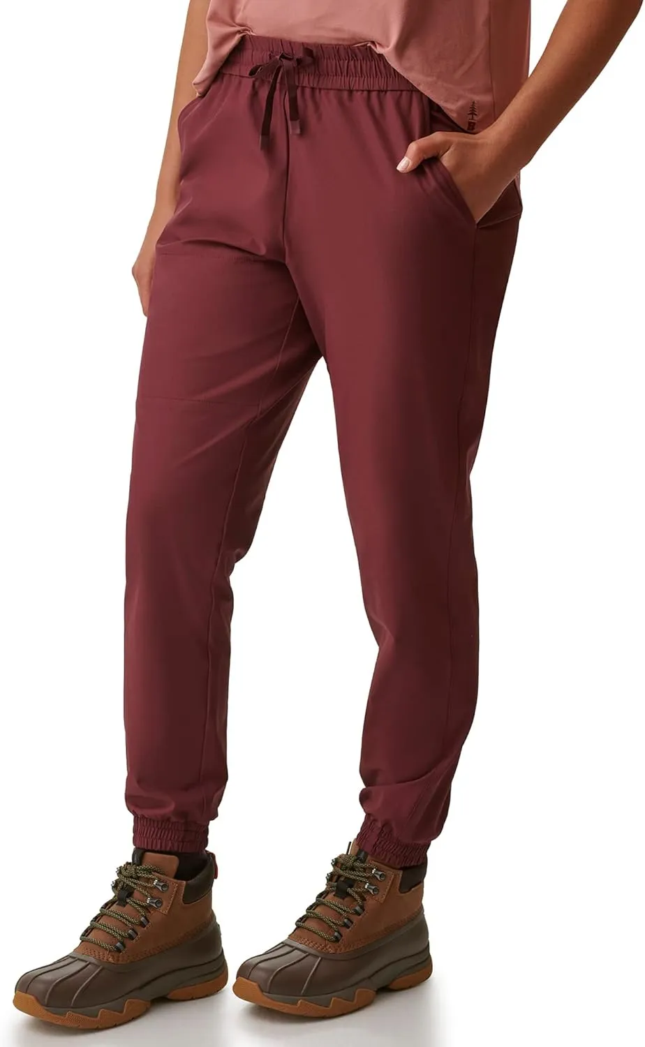 BASS OUTDOOR Women’s Pants – Lightweight Joggers with Elastic Waist