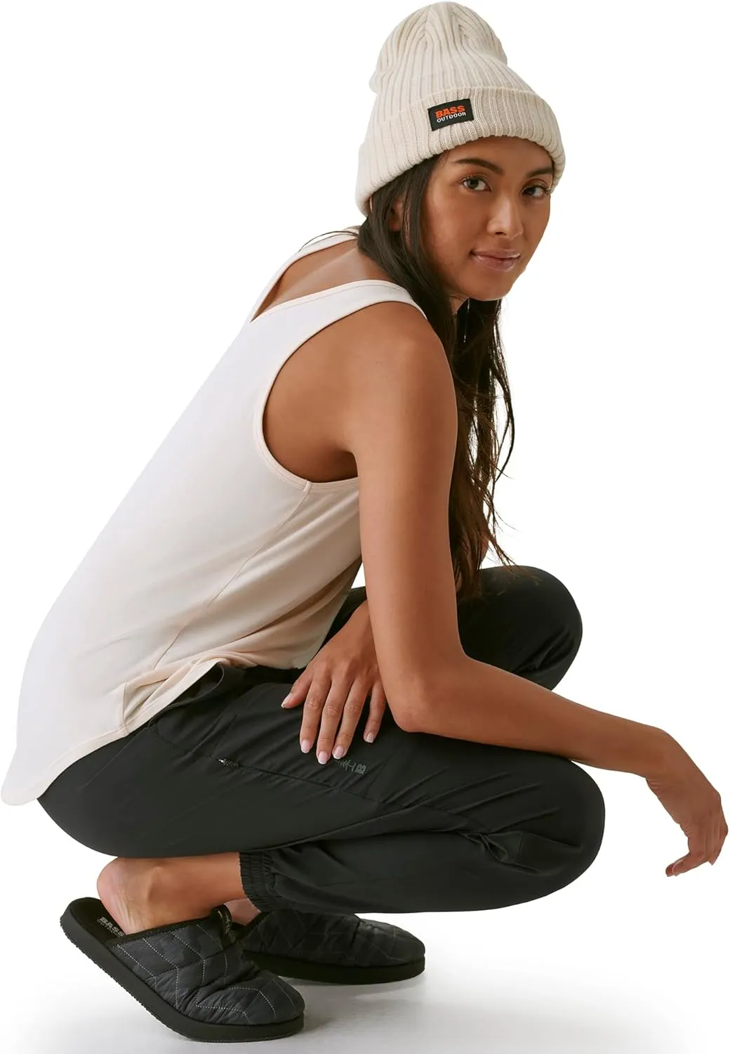 BASS OUTDOOR Women’s Pants – Lightweight Joggers with Elastic Waist