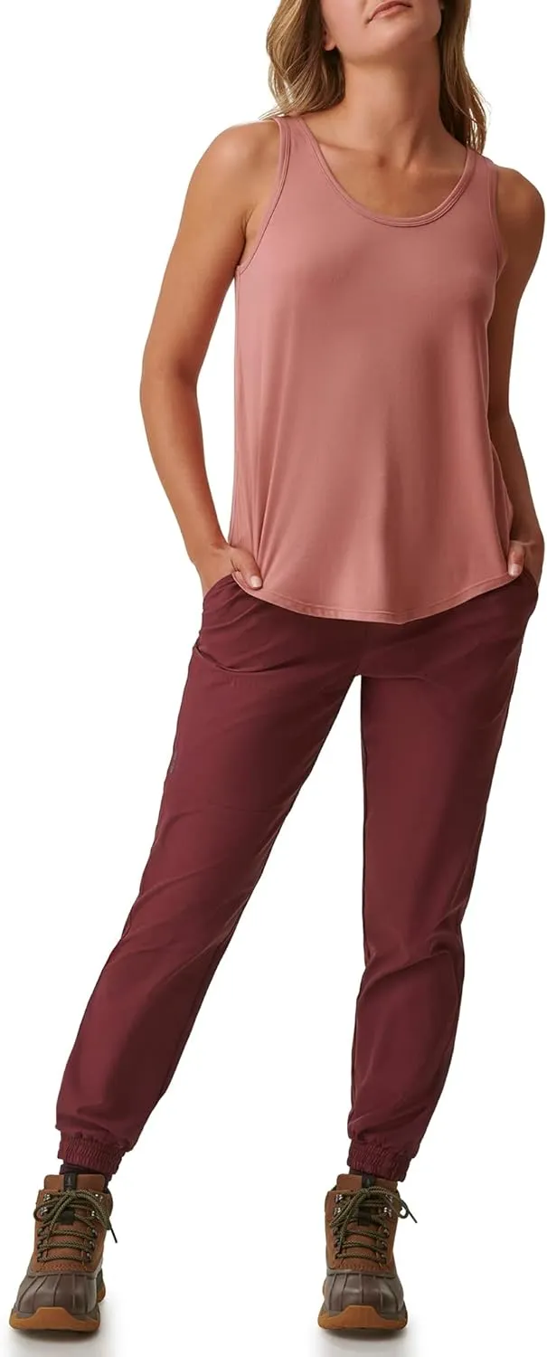 BASS OUTDOOR Women’s Pants – Lightweight Joggers with Elastic Waist