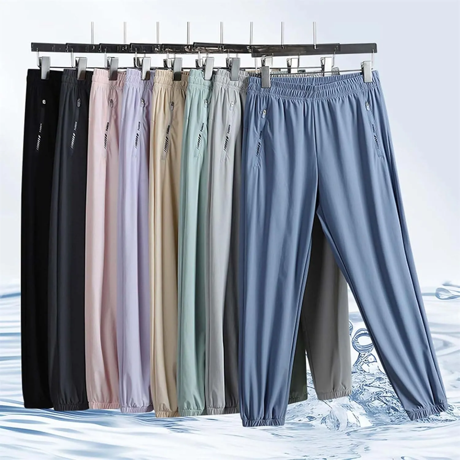 Beeswan Pants for Women&Men Long Pants Casual Joggers Sport Quick Dry Drawstring Pant Running Workout Gym with Pocket