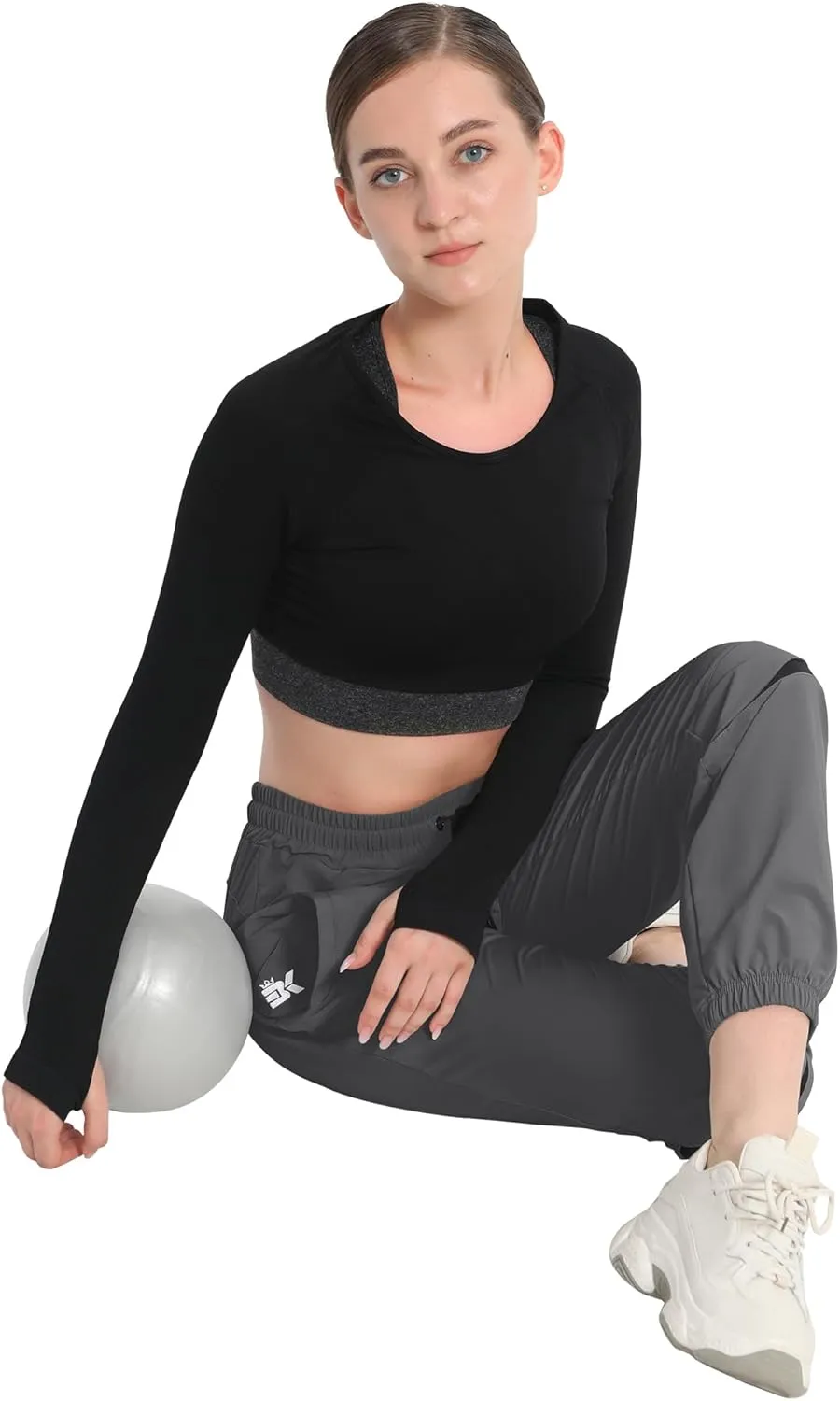 BROKIG Women's Lightweight Joggers Pants,Casual Gym Running Workout Sweatpants with Pockets