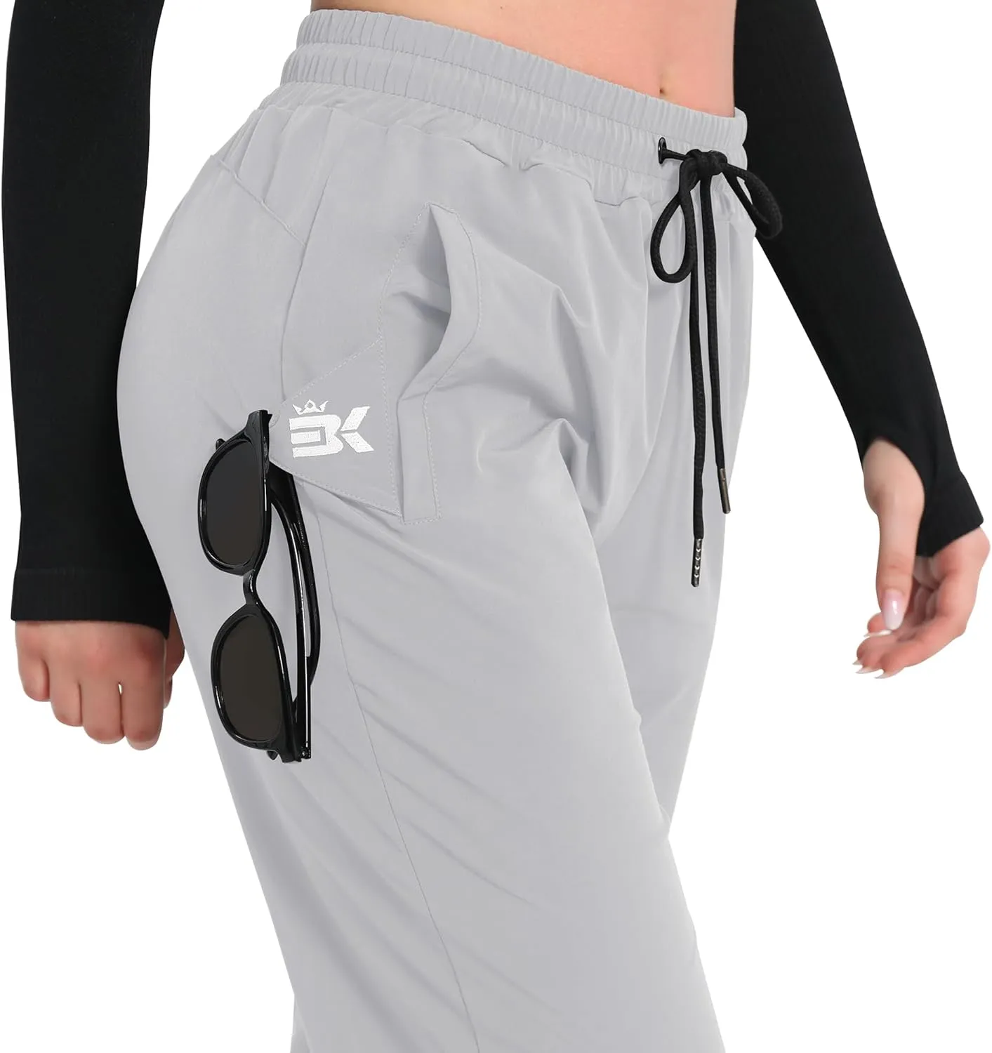 BROKIG Women's Lightweight Joggers Pants,Casual Gym Running Workout Sweatpants with Pockets