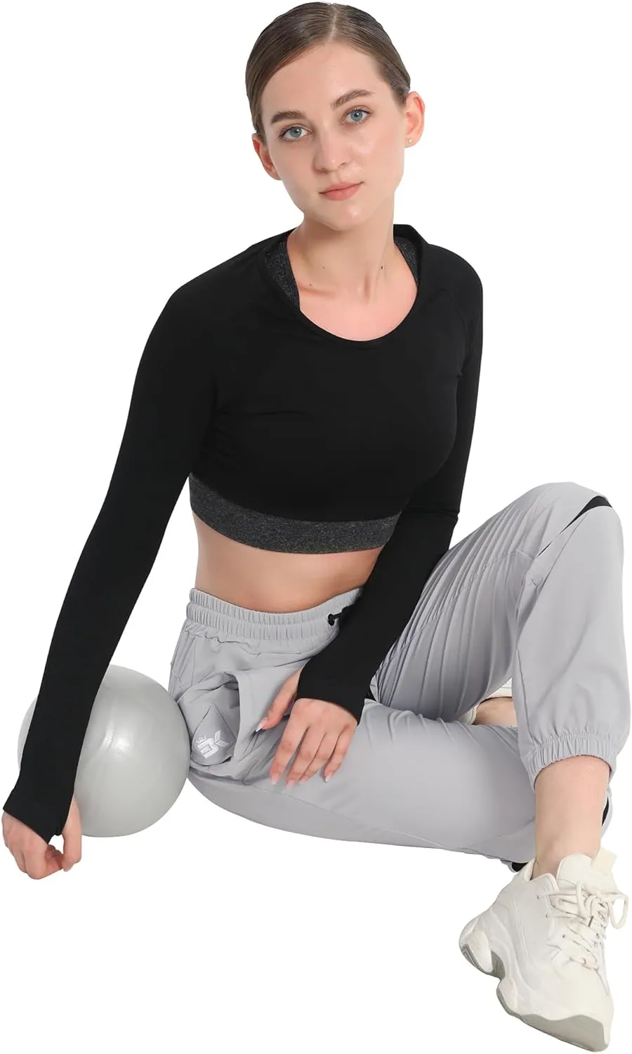 BROKIG Women's Lightweight Joggers Pants,Casual Gym Running Workout Sweatpants with Pockets