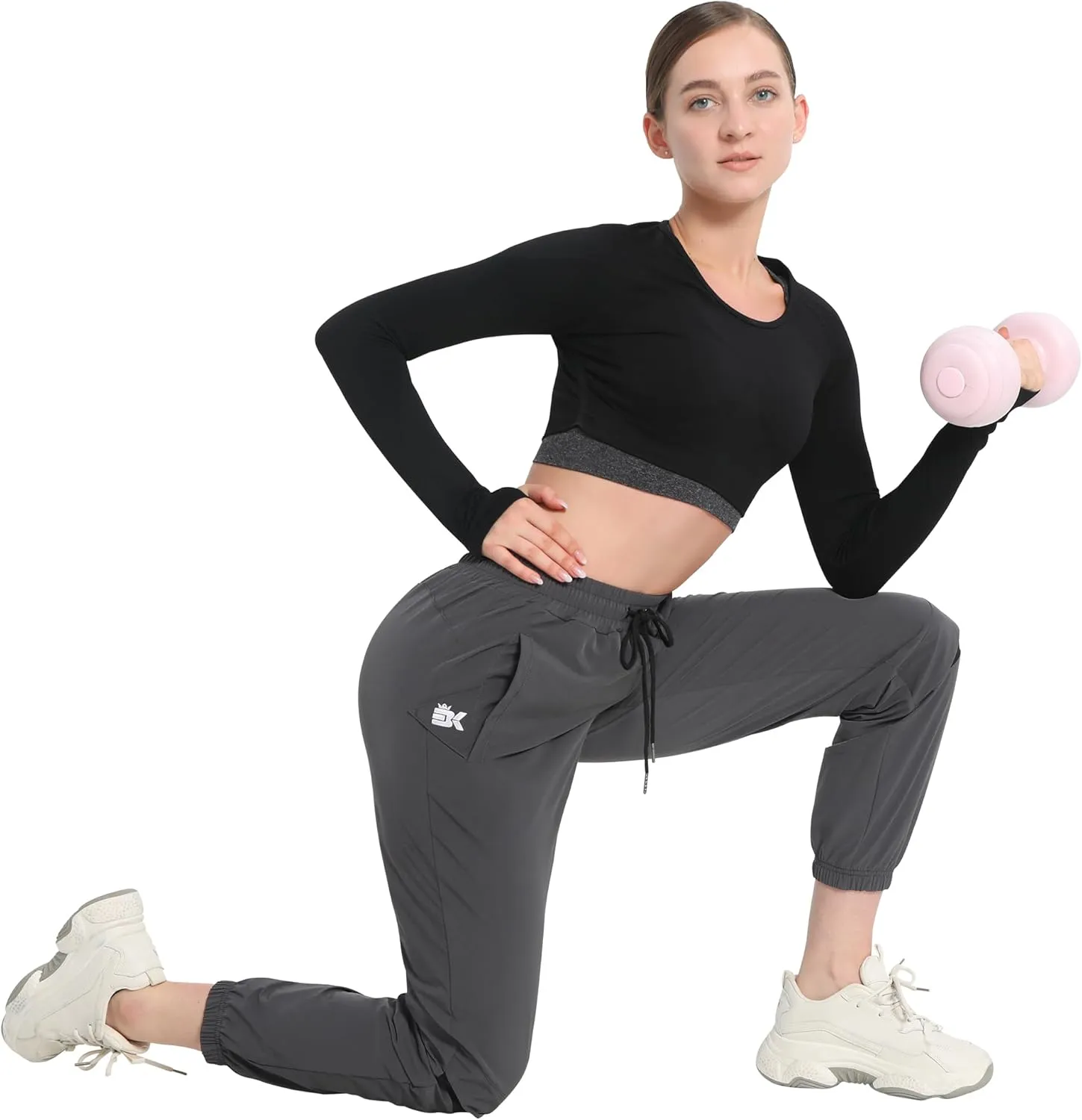 BROKIG Women's Lightweight Joggers Pants,Casual Gym Running Workout Sweatpants with Pockets