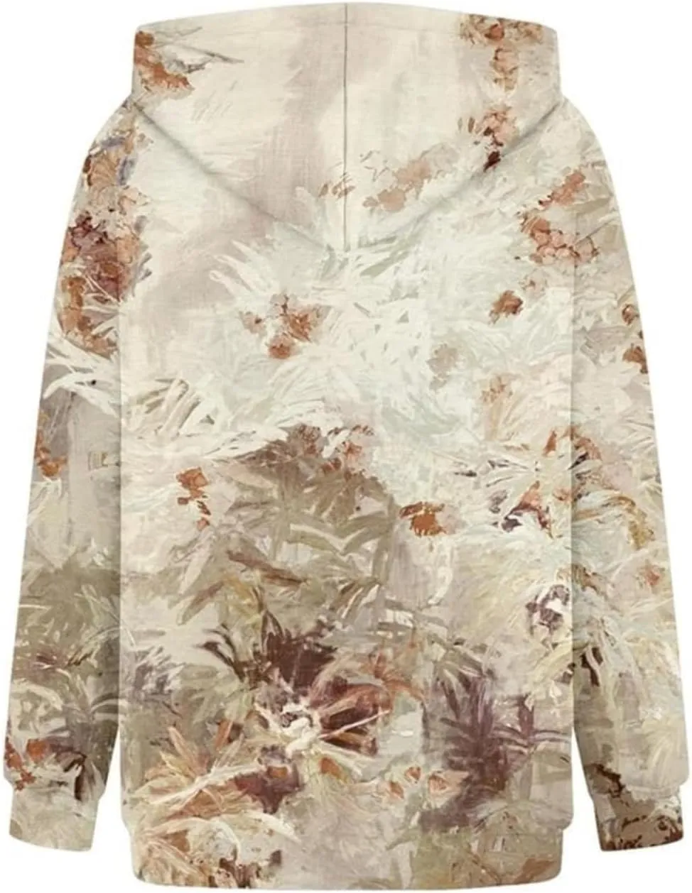 Camo Sweatshirt Women Maple Leaf Graphic Printed Hoodies Relaxed Fit Casual Sweatshirts Lightweight Hooded Pullovers