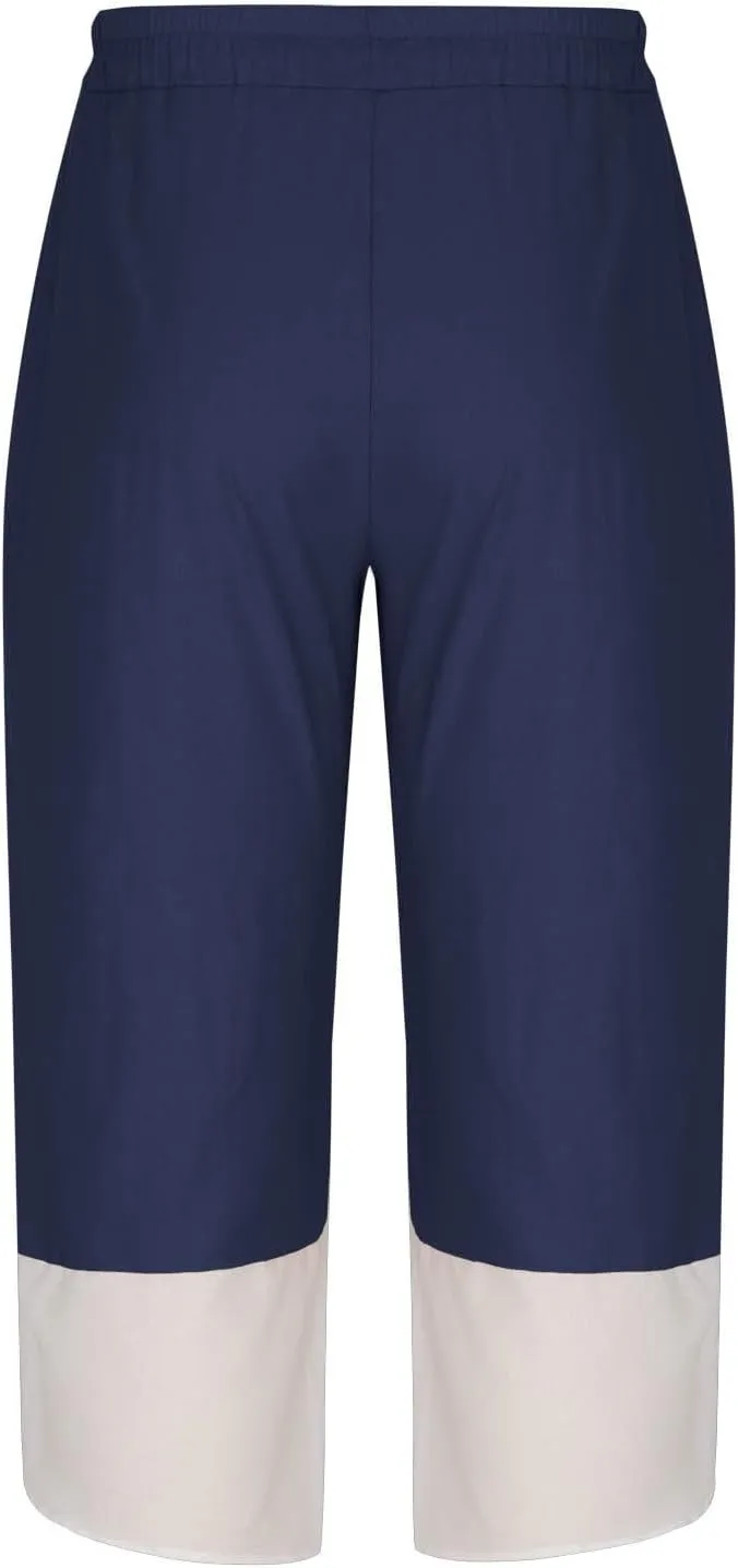 Capri Pants for Men Capri Quick Dry 3/4 Length Pants Drawstring Elastic Waist Casual Beach Boho Yoga Trousers