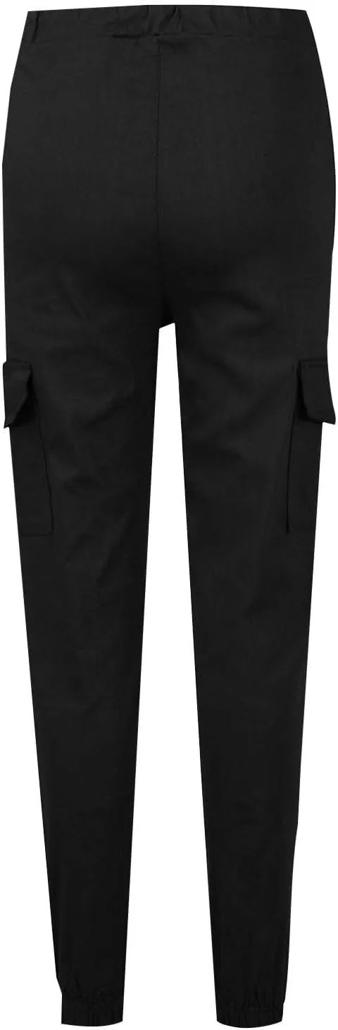 Cargo Joggers for Women Light Weight Stretchy Hiking Pants Drawstring Tapered Cinch Bottom Baggy Cargo Pants