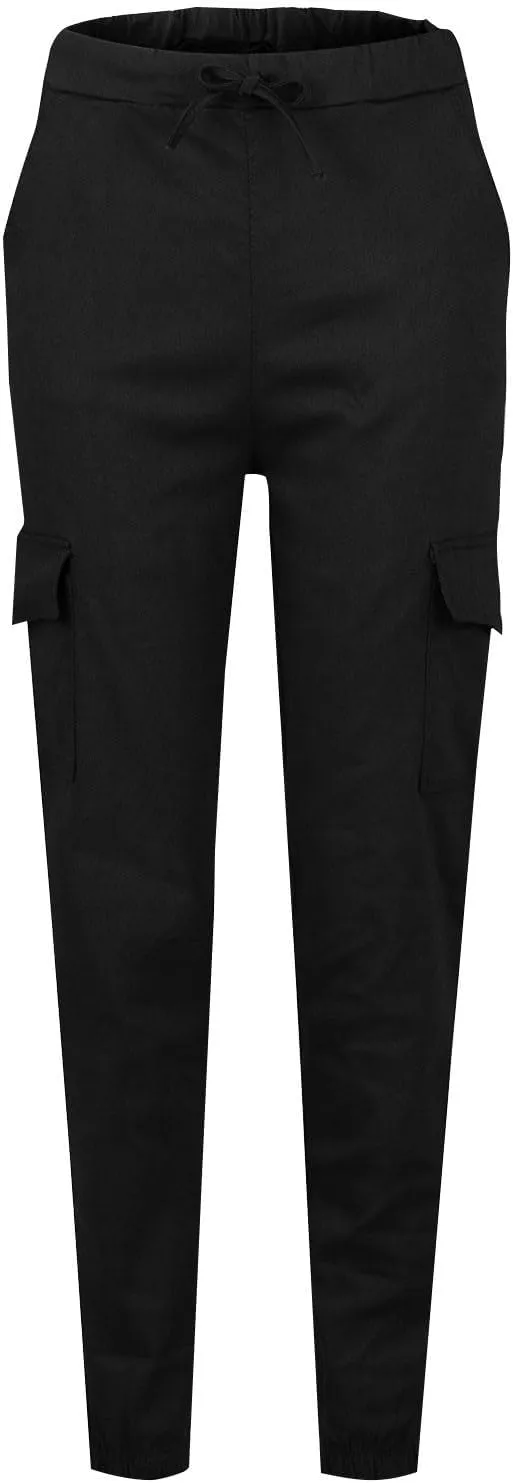 Cargo Joggers for Women Light Weight Stretchy Hiking Pants Drawstring Tapered Cinch Bottom Baggy Cargo Pants