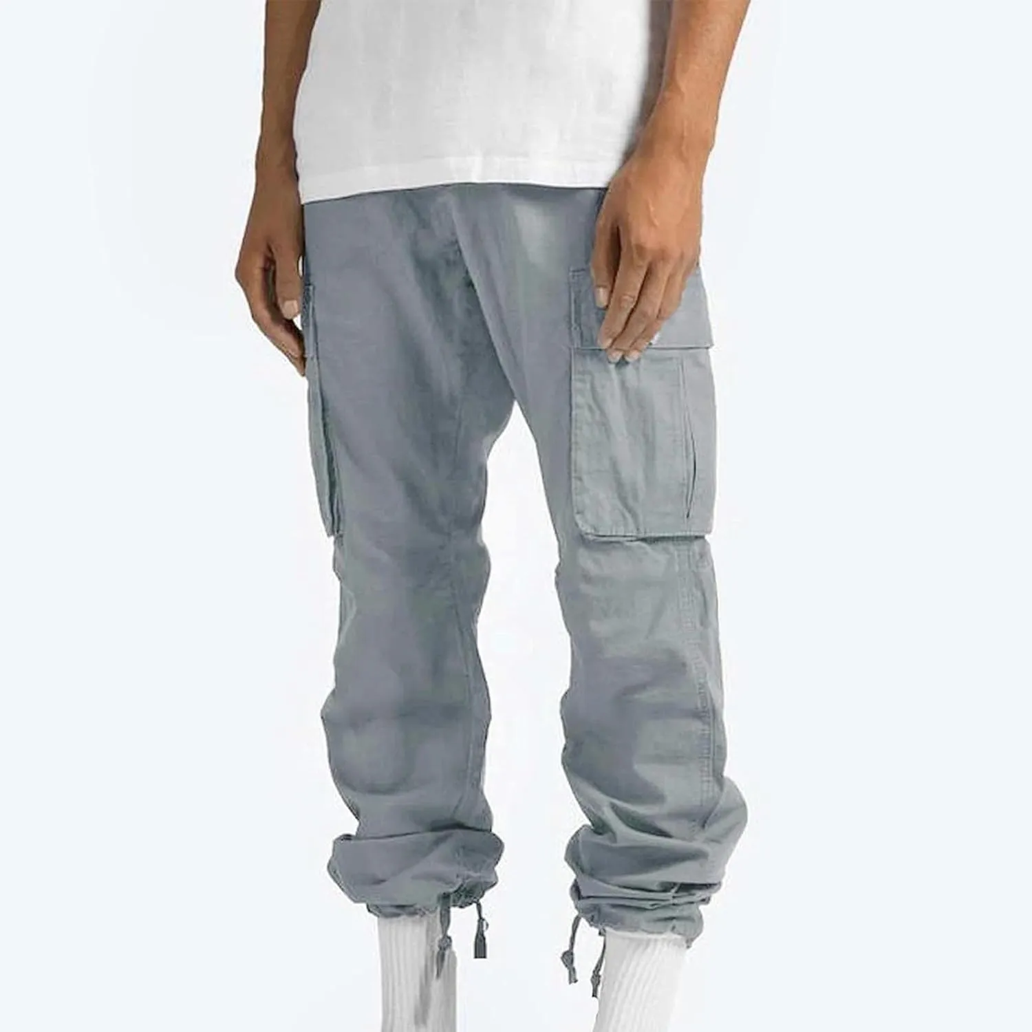 Cargo Pants for Men Relaxed Fit Joggers Pants Multi-Pocket Work Pants Casual Outdoor Hiking Pants Tactical Trousers