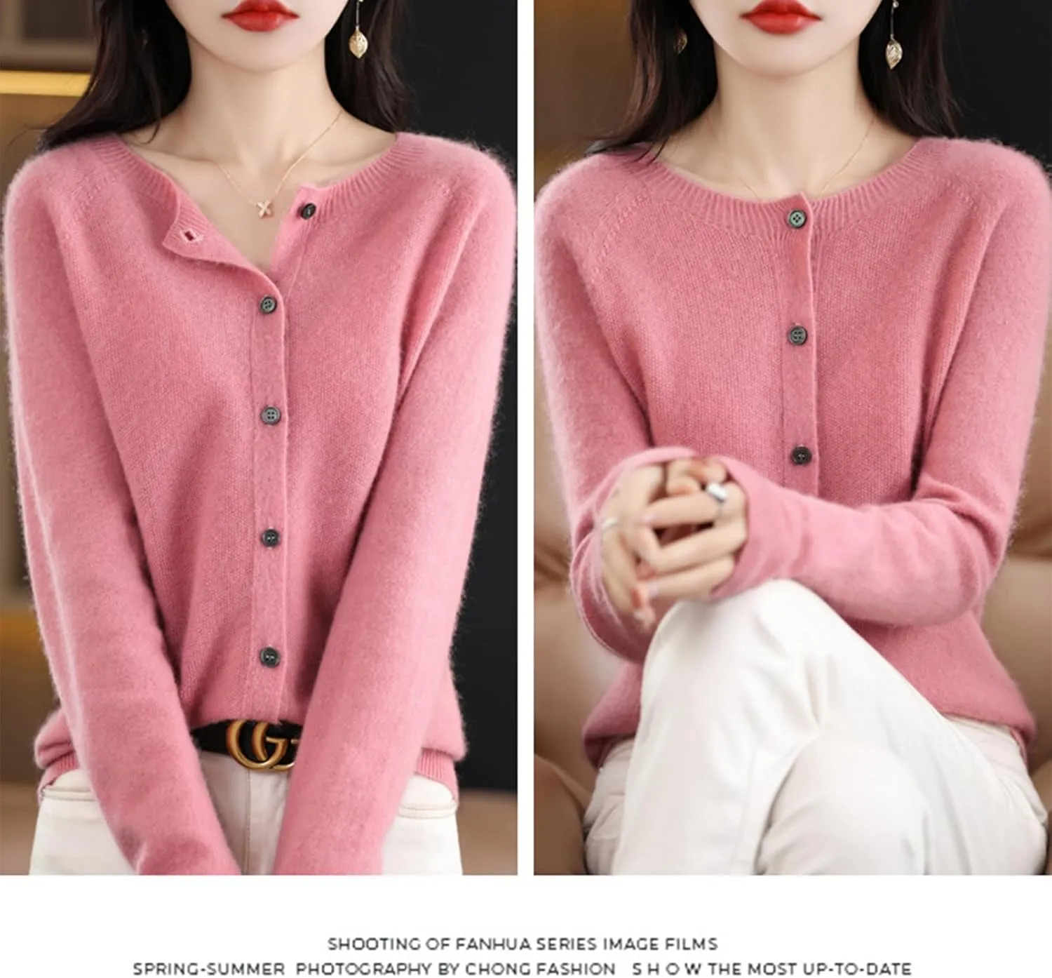 Cashmere Sweaters for Women, 100% Cashmere Half Turtleneck Warm Light Long Sleeve Elegant Soft Pullover Sweater