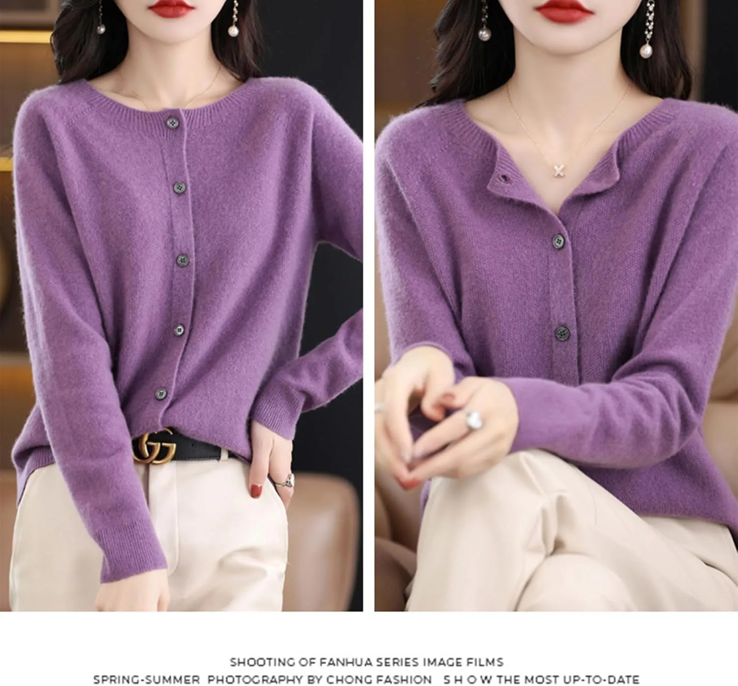 Cashmere Sweaters for Women, 100% Cashmere Half Turtleneck Warm Light Long Sleeve Elegant Soft Pullover Sweater