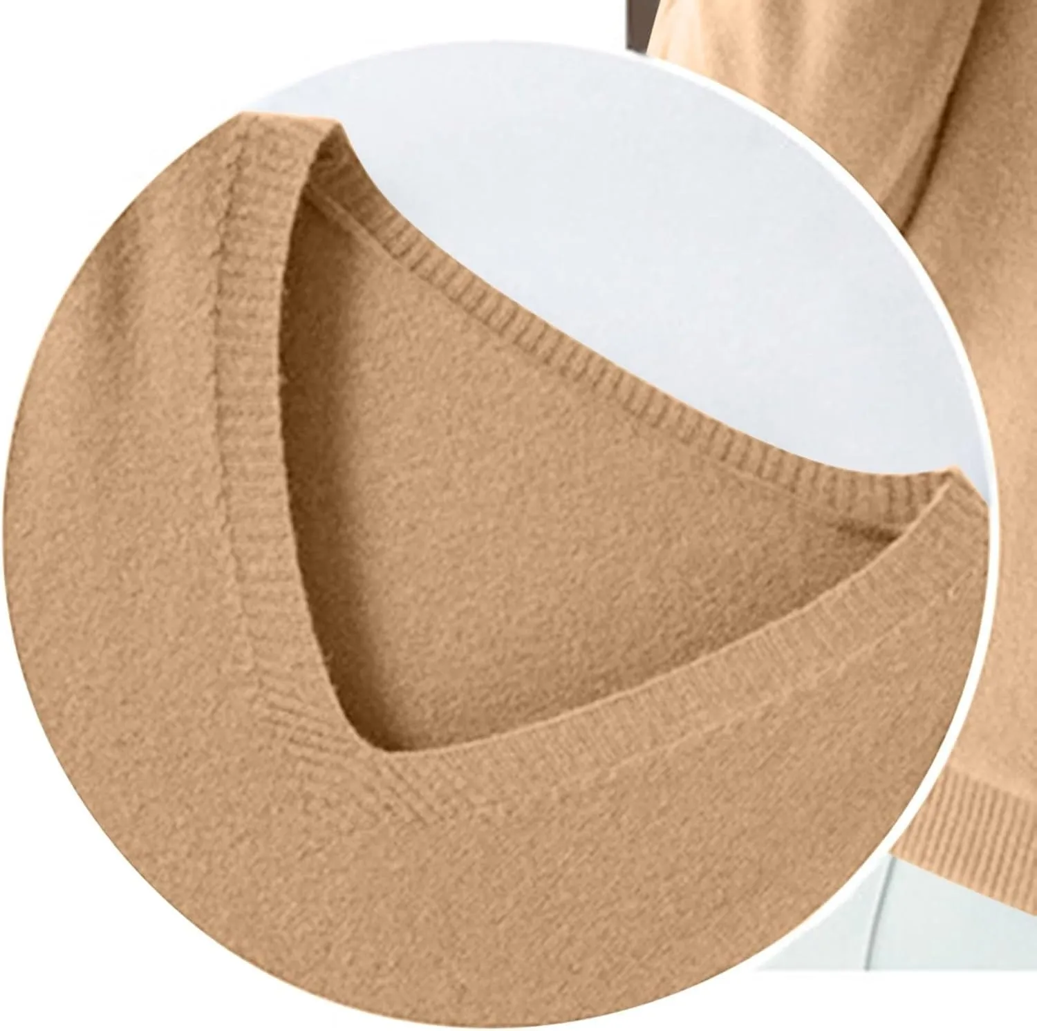 Cashmere Sweaters for Women Long Sleeve Loose Pullover Tops Soft Warm Cozy Lightweight Casual Wool Knit Sweater