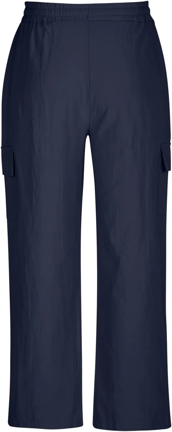 Casual Cargo Pants for Men Elastic Waist Drawstring Workout Gym Pants with Pockets Loose Fit Comfy Sweatpants
