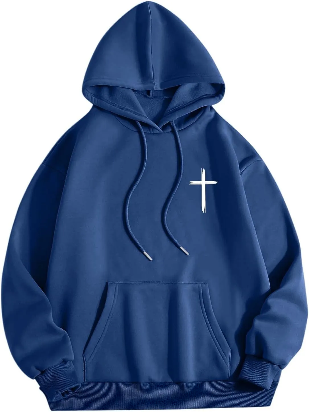 Christian Hoodies for Men Women Bible Verse Letter Graphic Printed Hoodies Casual Drawstring Long Sleeve Tops with Pockets