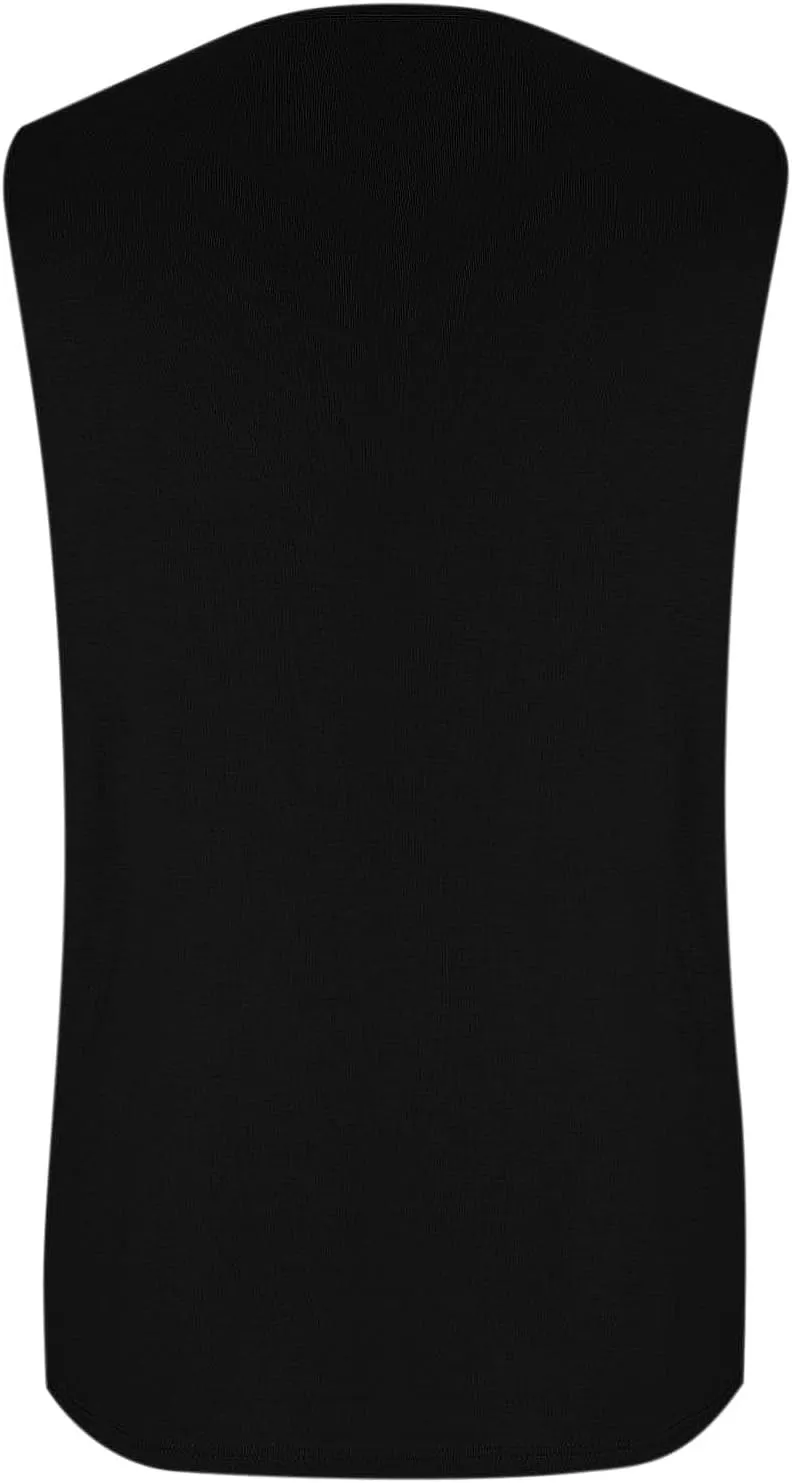 Coconut Tree Print Mens Hawaiian Beach Tank Tops - Casual Summer Sleeveless Crew Neck Gym Workout Muscle Tee Shirts