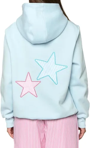 Cute Hoodies Teen Girls Y2k Preppy Floral Graphic Sweatshirt Women Embroidered Oversized Hooded Sweater Streetwear
