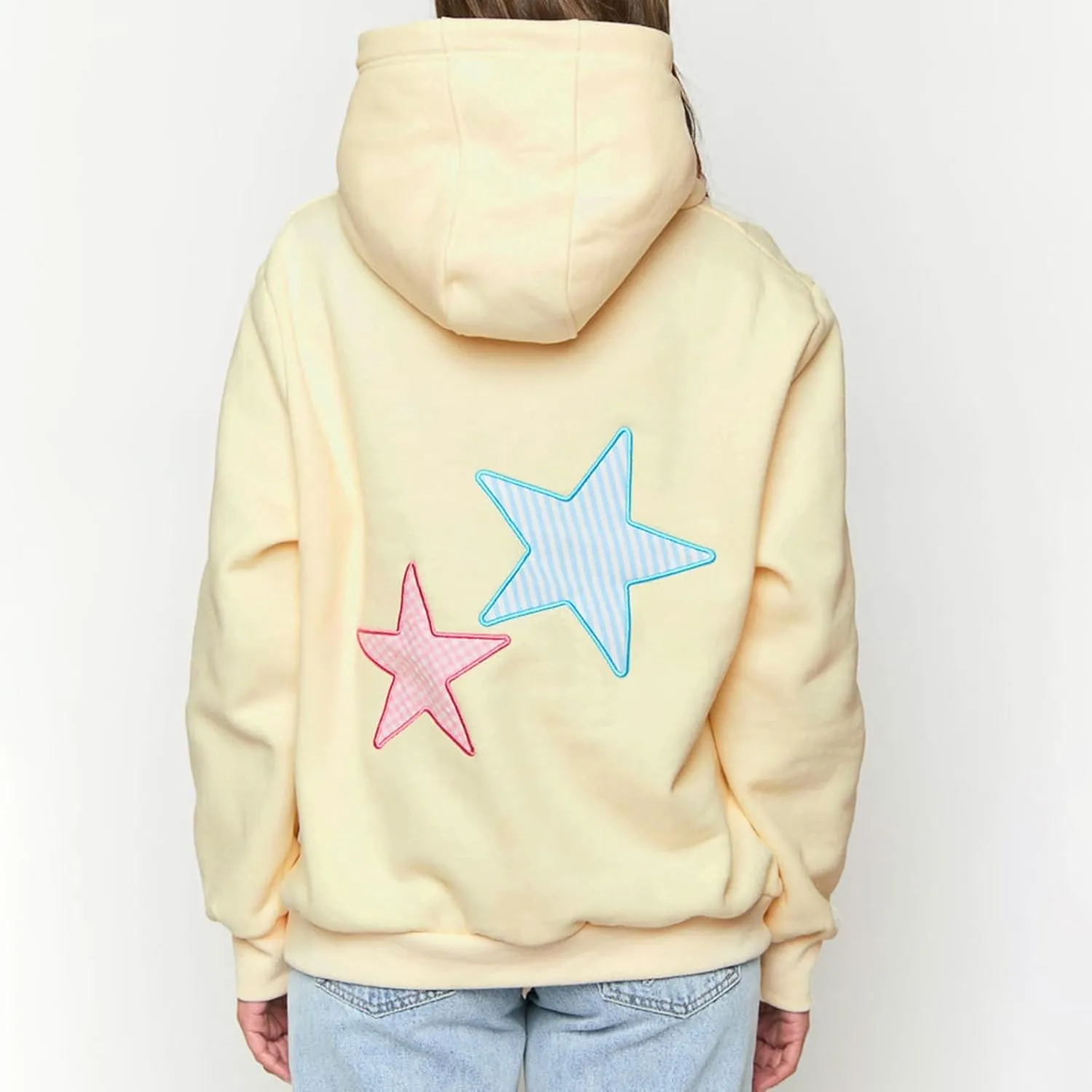 Cute Hoodies Teen Girls Y2k Preppy Floral Graphic Sweatshirt Women Embroidered Oversized Hooded Sweater Streetwear