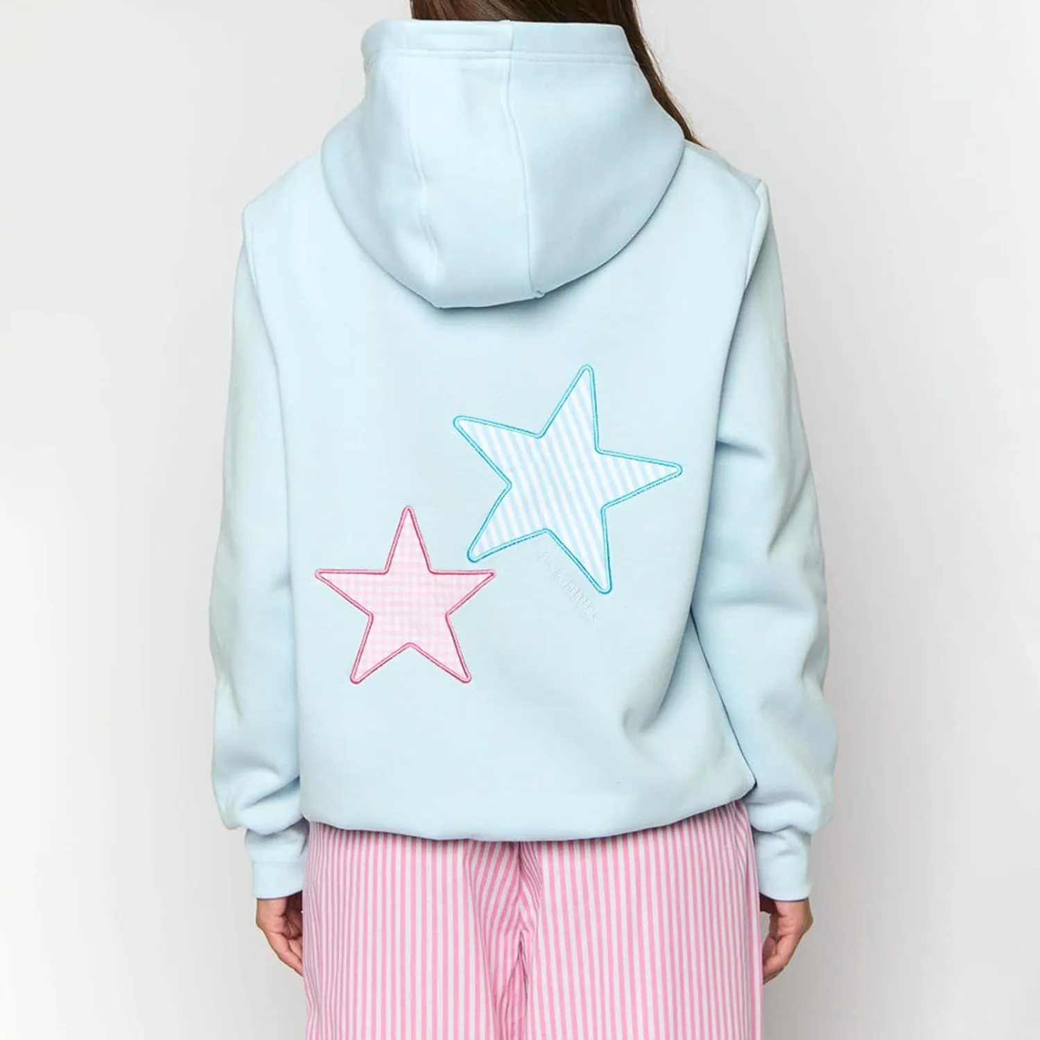 Cute Hoodies Teen Girls Y2k Preppy Floral Graphic Sweatshirt Women Embroidered Oversized Hooded Sweater Streetwear
