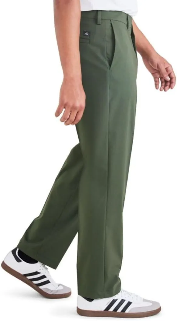 DOCKERS Mens Signature Go Straight Fit Khaki Smart 360 Tech Pants (Regular and Big & Tall)