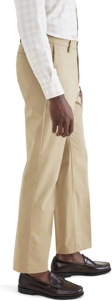 DOCKERS Mens Signature Go Straight Fit Khaki Smart 360 Tech Pants (Regular and Big & Tall)