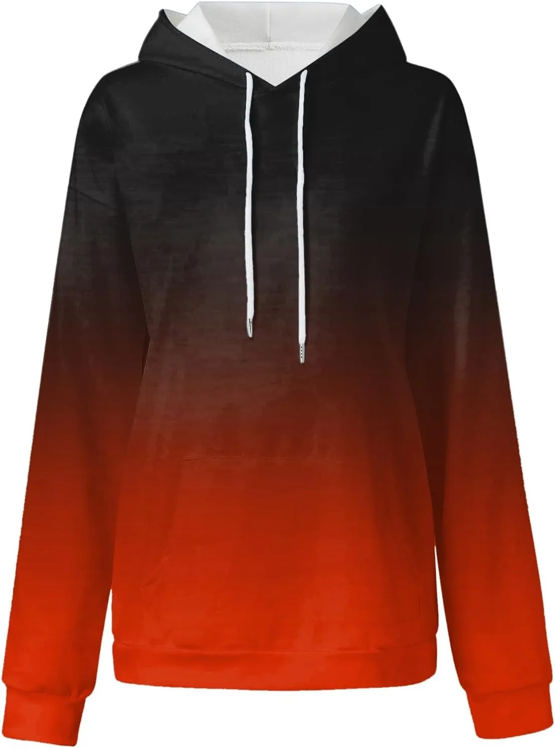 Fall Hoodies for Women, Tie Dye Oversized Hoodies for Women Drawstring Plus Size Pullover Sweatshirt with Pockets