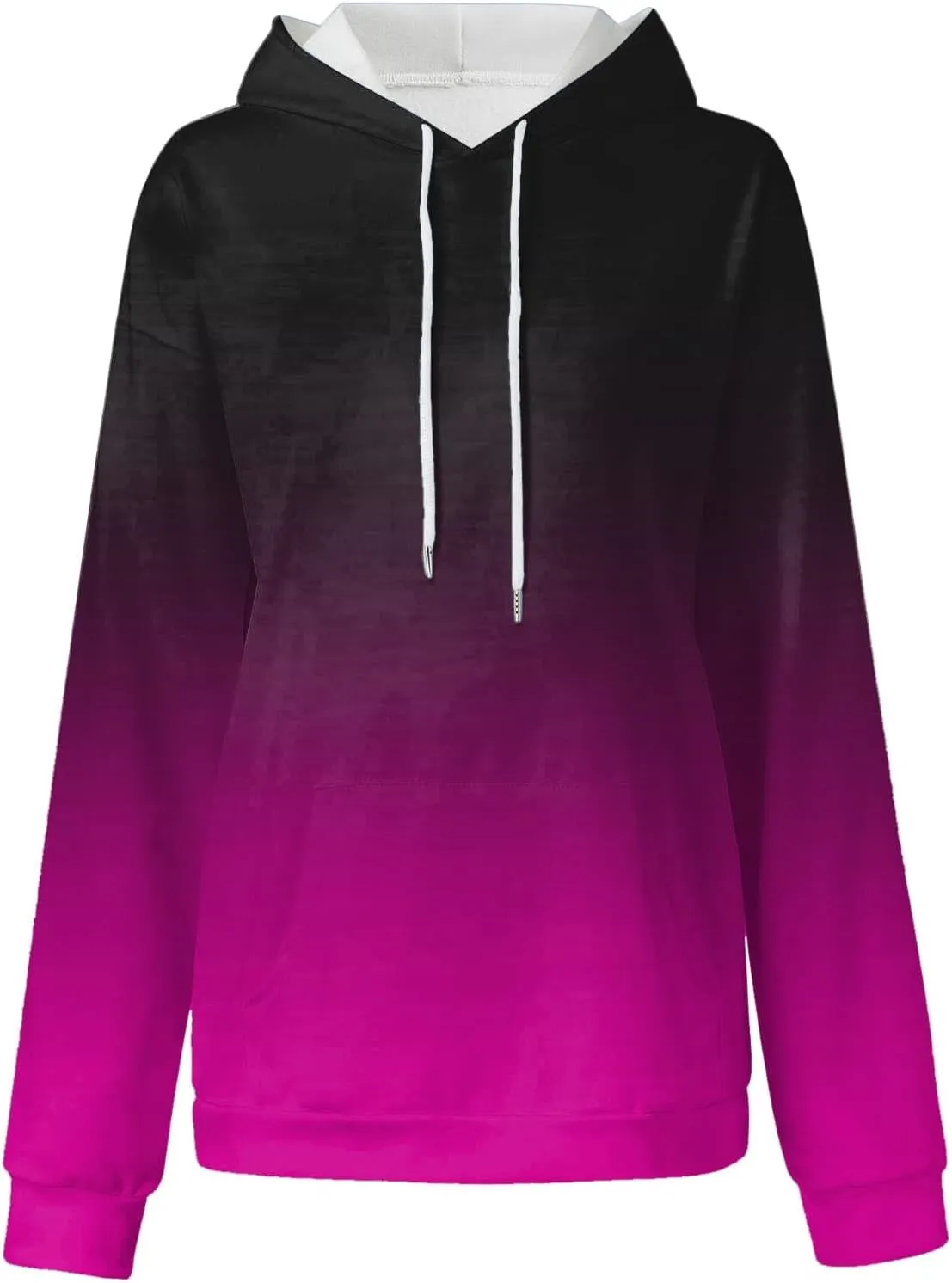 Fall Hoodies for Women, Tie Dye Oversized Hoodies for Women Drawstring Plus Size Pullover Sweatshirt with Pockets