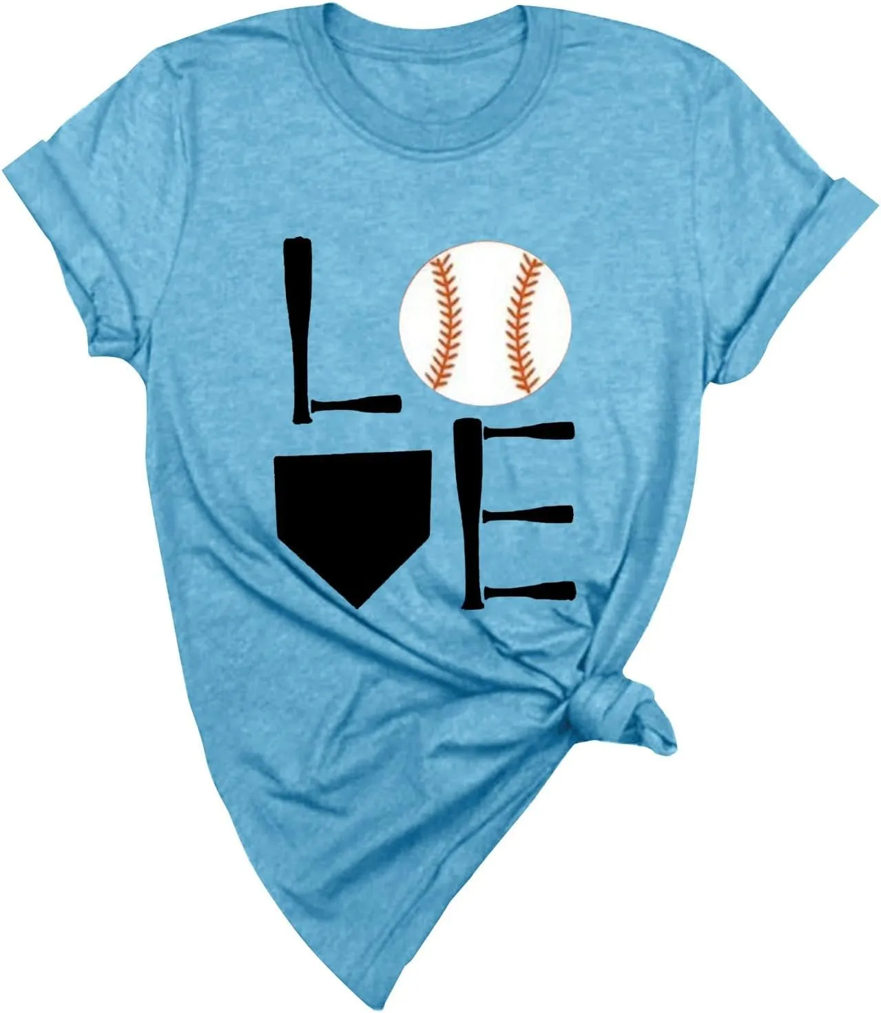 GIERIDUC Baseball Game Day Tshirt Women Funny Letter Print Baseball Mom Shirt Vintage Graphic Tee Casual Short Sleeve Tops