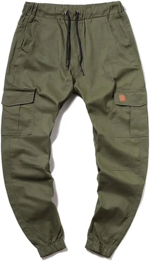 GIERIDUC Men's Cargo Fleece Jogger Sweatpant Mens Pajama Pants Long Length Men's Khaki Corduroy Pants Mens Outdoor Work Pants