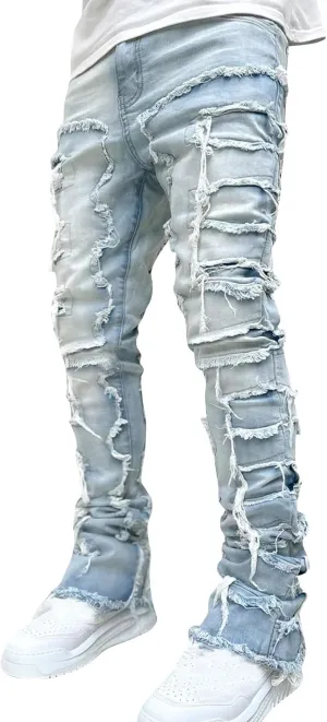 GIERIDUC Men's Graphic Printed Sweatpants White Skinny Dress Pants Men's Big and Tall Urban Clothing Walking Clothes for Men