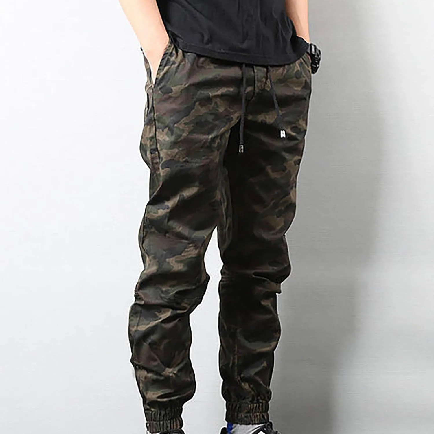 GIERIDUC Men's Jogger Sweatpants Lightweight Mens Dress Pants Big and Tall Tactical Equipment for Men Straight Trousers Pant