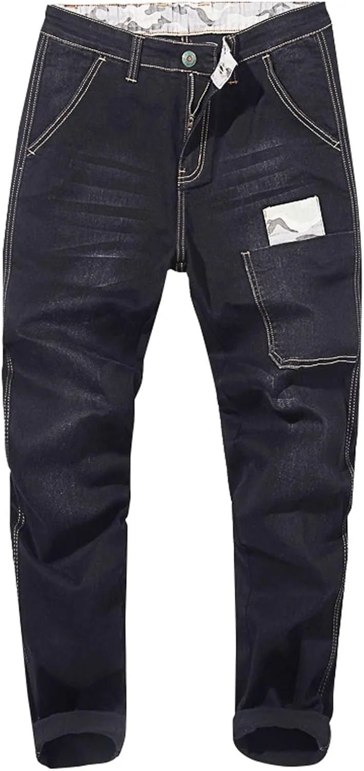GIERIDUC Men's Traditional Plaid Chino Pants Men's Cargo Pants Relaxed Fit White Basketball Leggings Mens Sweatpants Pockets