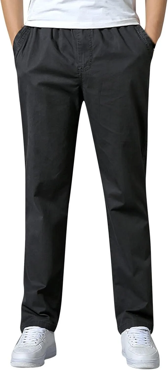 GIERIDUC Plaid Dress Pants for Men's Mens Work Trousers with Knee Pads Best Workout Pants for Men Corduroy Men's Pants Slim