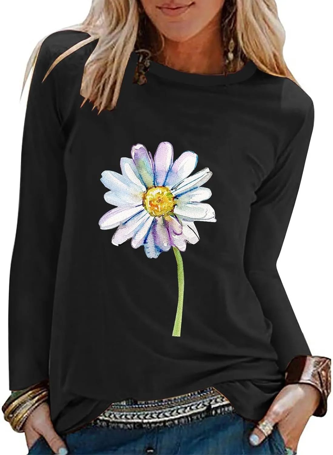GIERIDUC Womens Hoodies Oversized Sweatshirts Pullover Vintage Crewneck Sweatshirt White Sweater Women Cheetah Sweater
