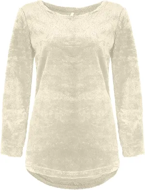 GIERIDUC Women's Long Sweatshirt Oversized Crewneck Long Sleeve Fuzzy Knit Casual Chunky Warm Fall Pullover Trendy Outfits