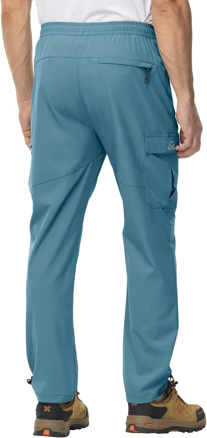 Gopune Men's Lightweight Joggers Quick Dry Hiking Athletic Pants Outdoor Running Casual Track Pants