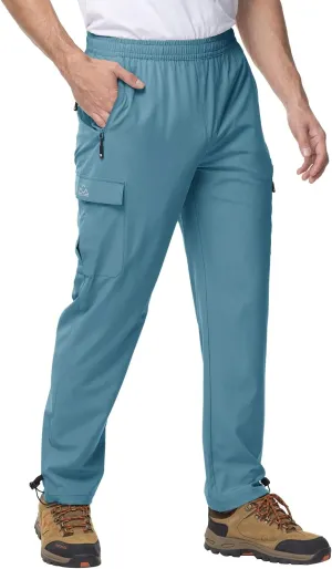 Gopune Men's Lightweight Joggers Quick Dry Hiking Athletic Pants Outdoor Running Casual Track Pants