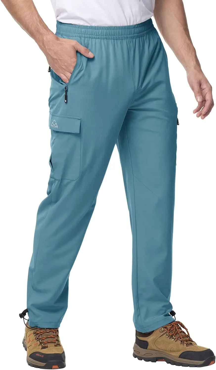 Gopune Men's Lightweight Joggers Quick Dry Hiking Athletic Pants Outdoor Running Casual Track Pants