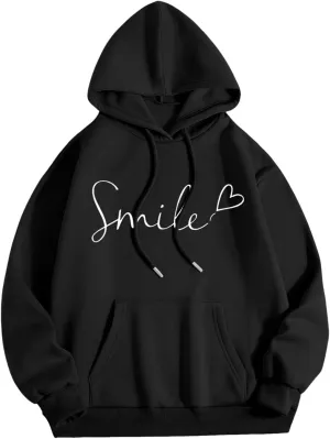 Graphic Hoodies Trendy Shape Printed Fall Outfit Oversize Fall Winter Fashion 2024 Oversized Pullover