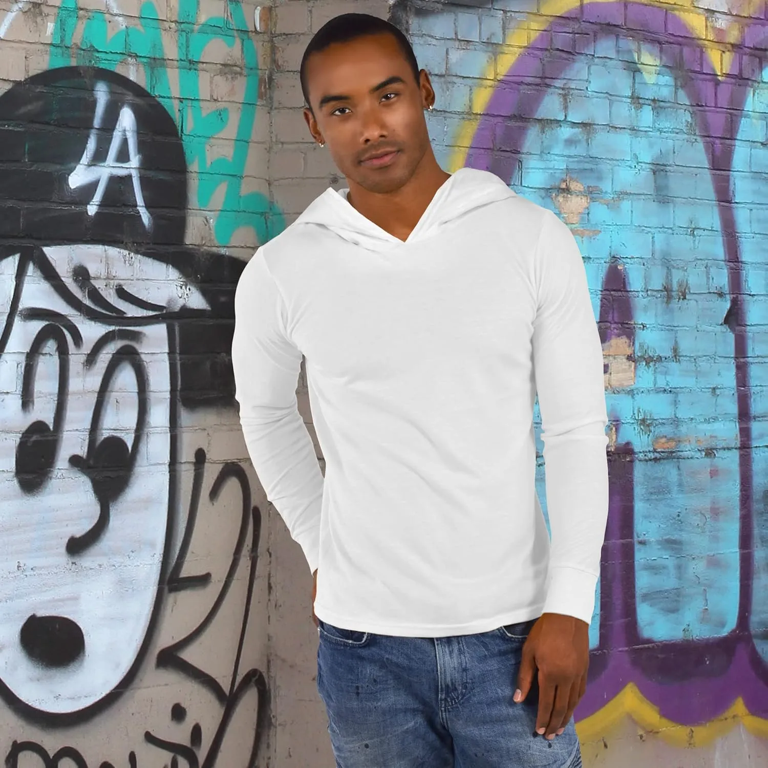 Greatest Tees Broadway Mens Hoodie Pullover Lightweight Long Sleeve S - XXL  Preshrunk Cotton, Fresh, Clean