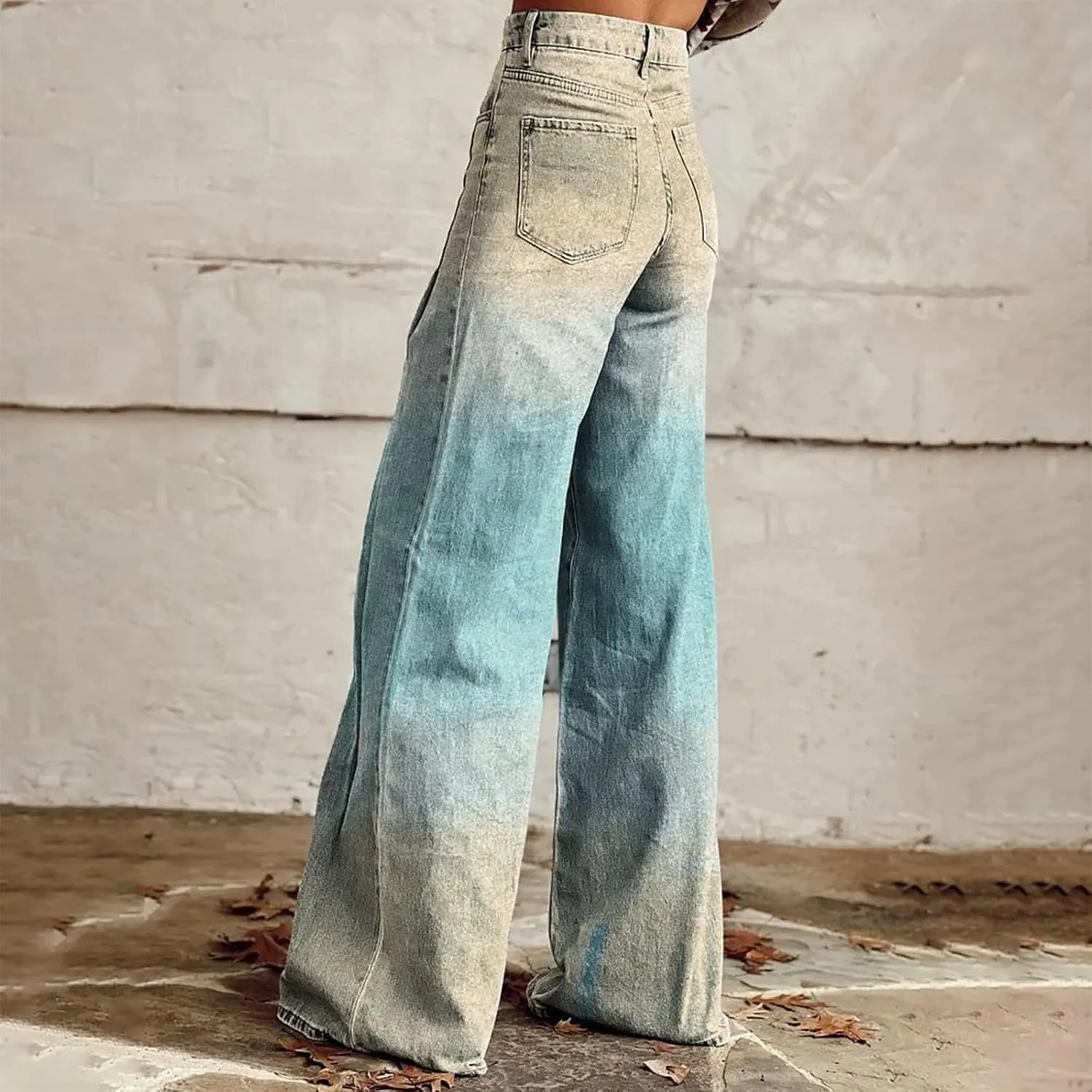 High Waisted Flared Jeans for Women 2025 Straight Leg Casual Vintage Palazzo Pants Y2k Streetwear Fashion Denim Pants