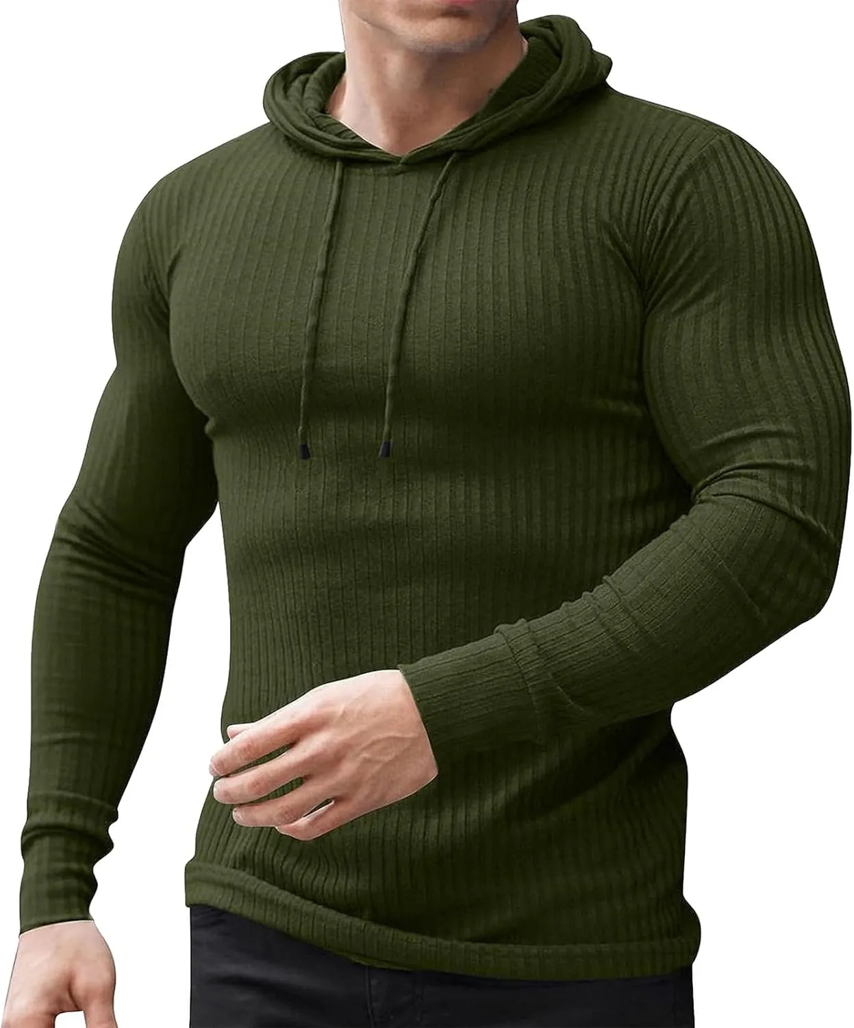 Hoodies for Men Athletic Training Sweatshirt Casual Long Sleeve Shirts Gym Workout Hoodie Big and Tall Pullover Sweater