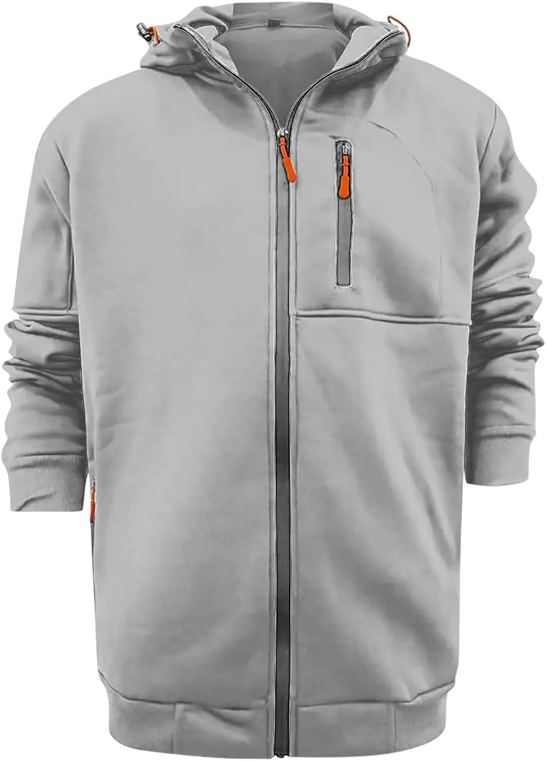 Hoodies for Men Full Zip up Lightweight Winter Hoodies Casual Fashion Sports Hooded Jacket Fall Tops with Zip Pockets