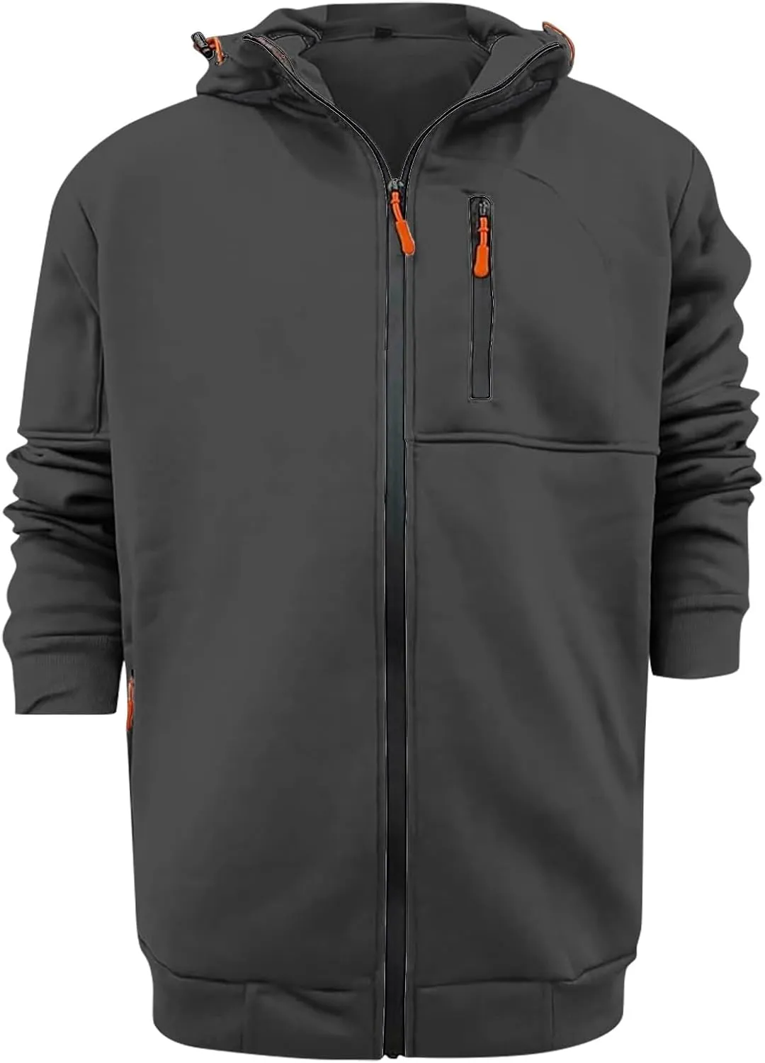 Hoodies for Men Full Zip up Lightweight Winter Hoodies Casual Fashion Sports Hooded Jacket Fall Tops with Zip Pockets